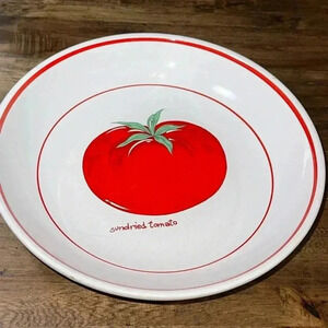 VINTAGE OVER AND BACK MADE IN ITALY 9.5” SUNDRIED TOMATO PASTA BOWL INDIVIDUAL